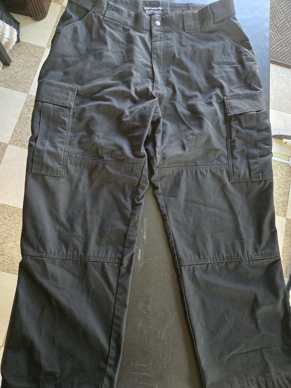 5.11 Tactical Black Cargo Pants with Multiple Utility Pockets